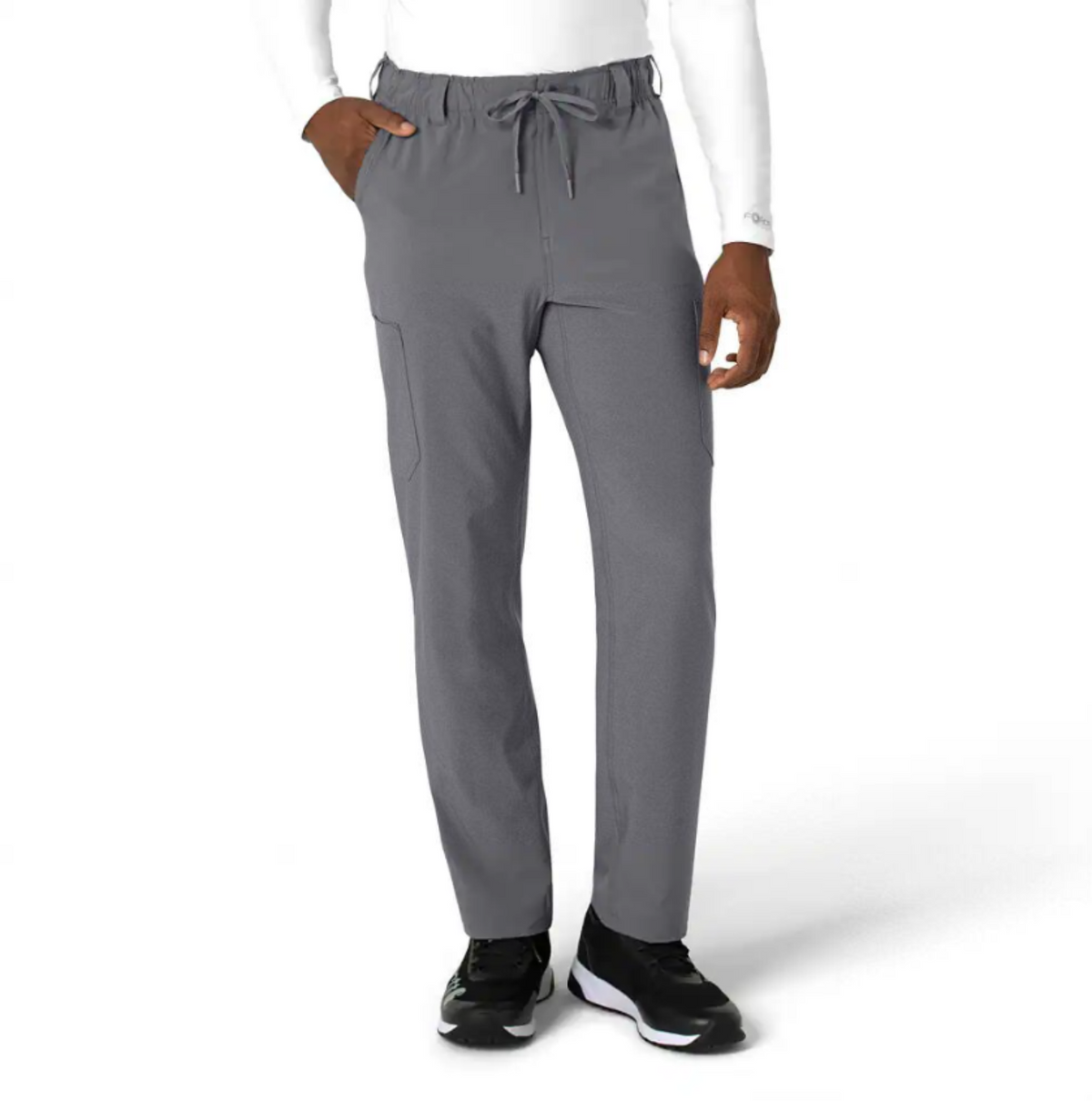 Carhartt Men's Force Cross Flex Straight Leg Scrub Pant Scrubs Carhartt Pewter 2XL Reg