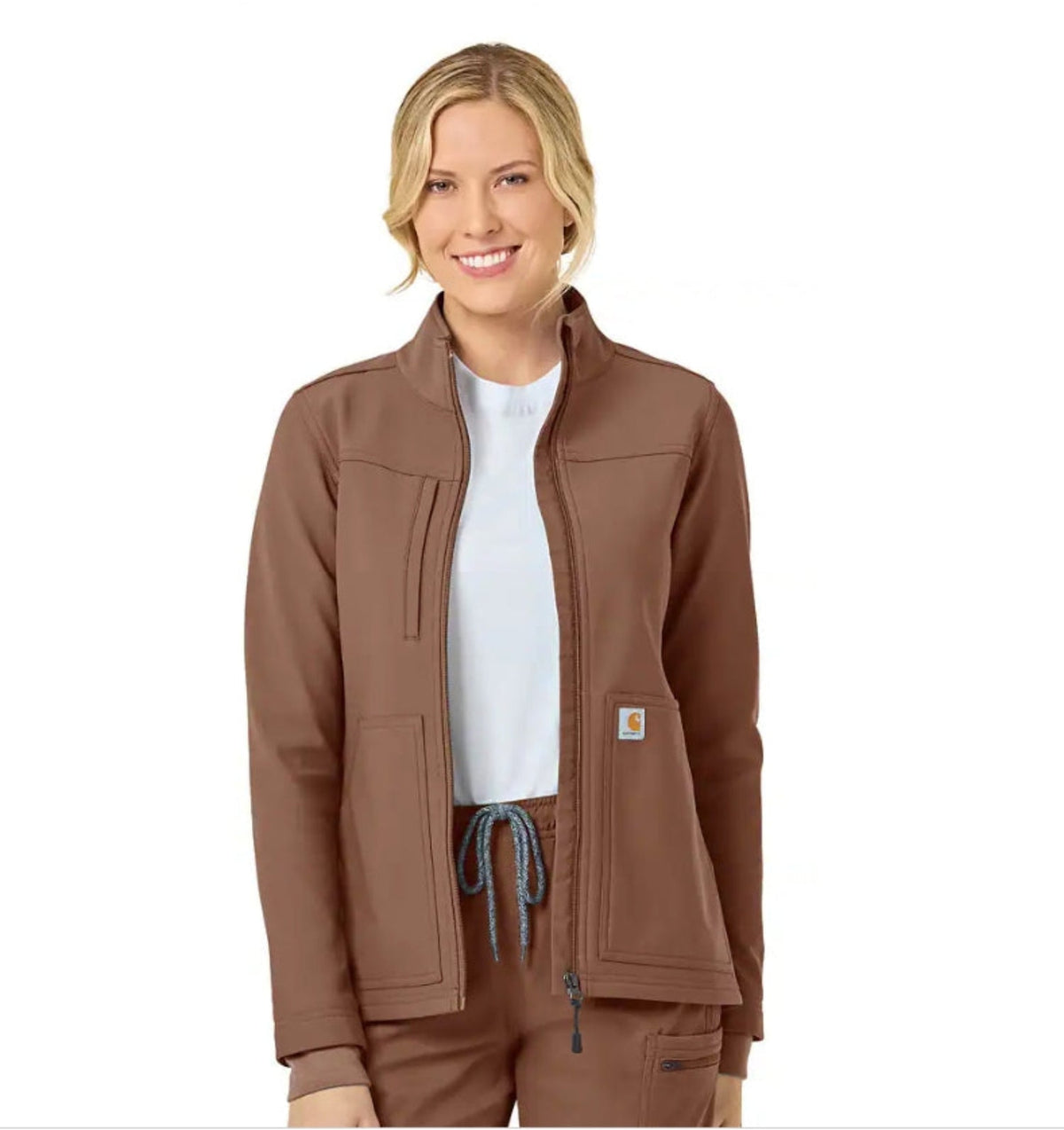 Carhartt Women's Rugged Flex Bonded Fleece Jacket Jackets & Coats Carhartt Nutmeg 2XL Reg