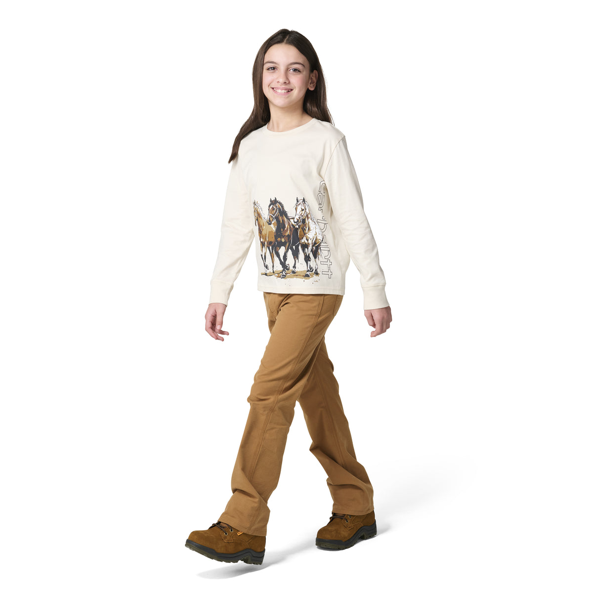 Carhartt Kids' Wild Horses Graphic Long Sleeve T-Shirt Long Sleeve T-Shirts Carhartt