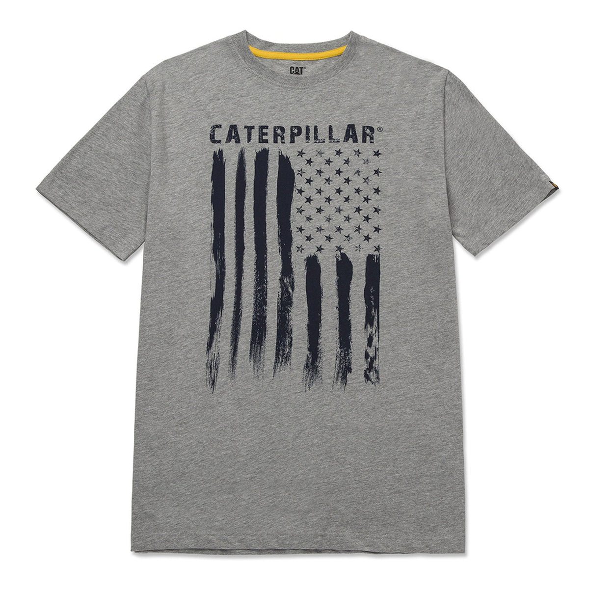 CAT Men's Graphic Short Sleeve T-Shirt T-Shirts CAT HG/Flag 2XL Reg