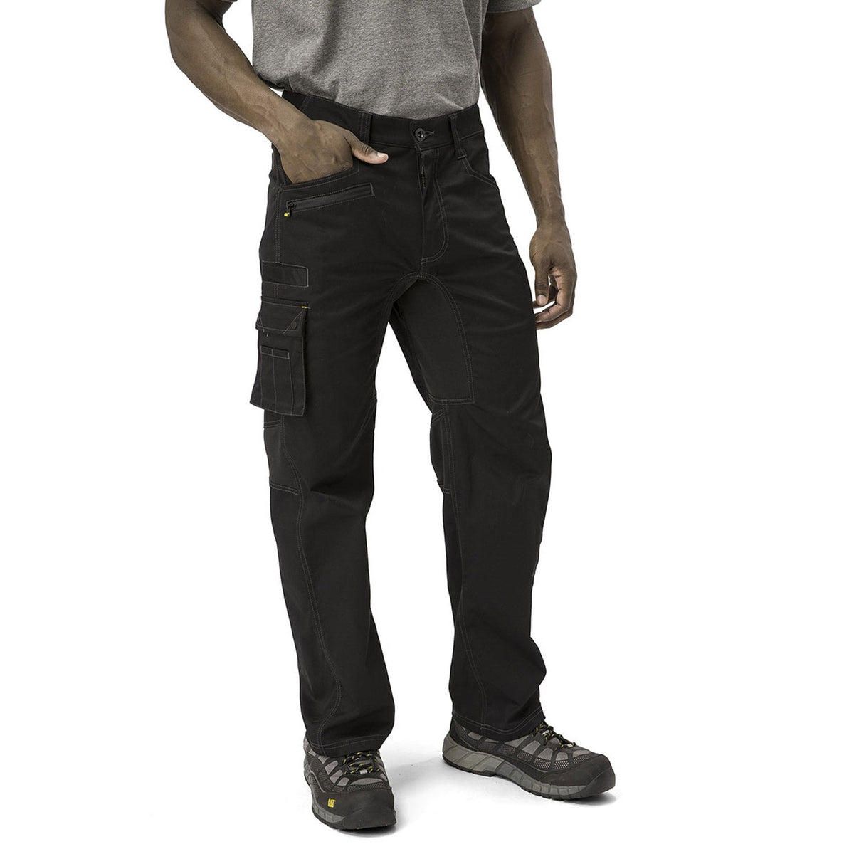CAT Men's Operator Flex Work Pants Pants CAT Black 28 30 Inseam