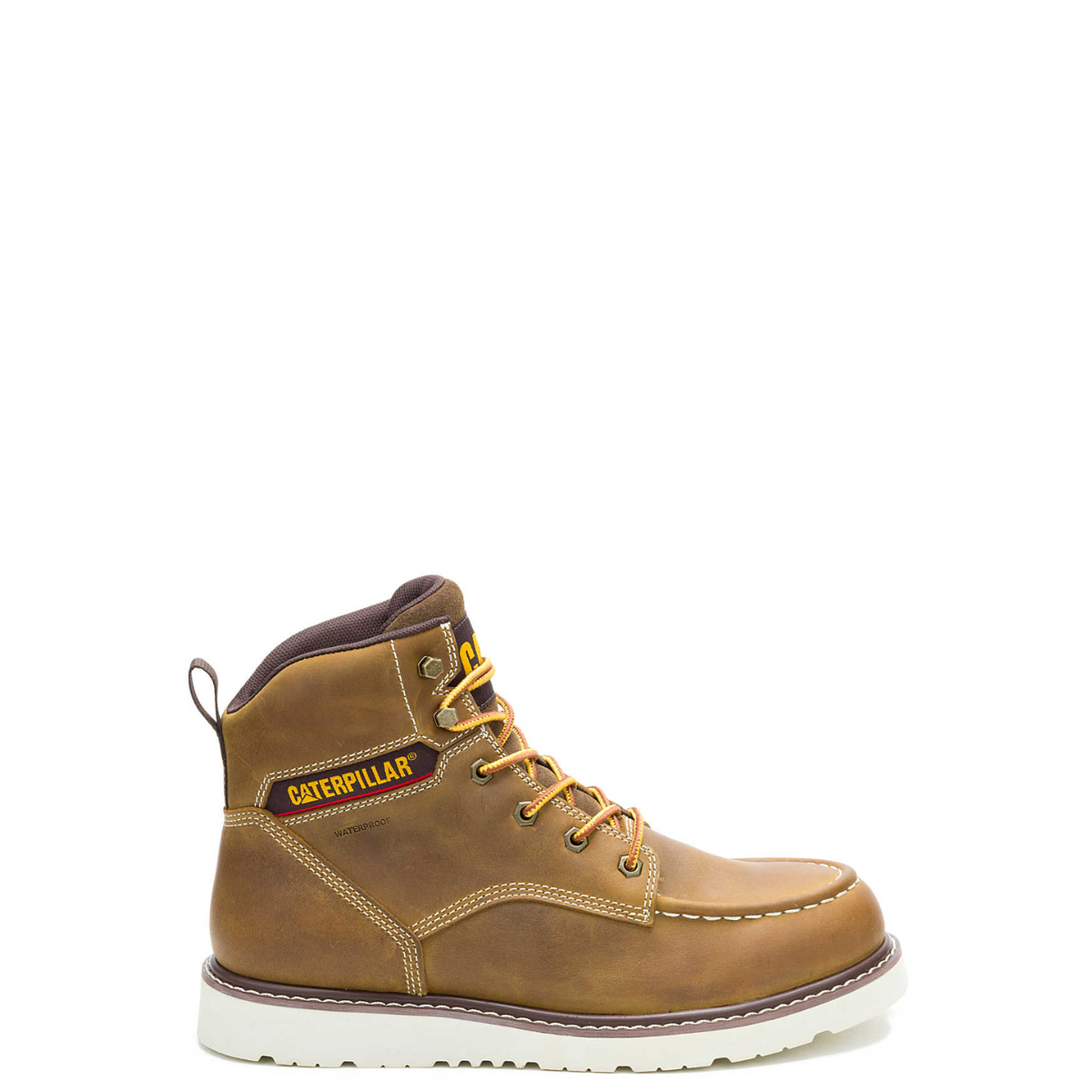 CAT Men's Reclaimer Wedge 6" Waterproof Moc Toe Work Boot Work Boots CAT Pyramid 10 M