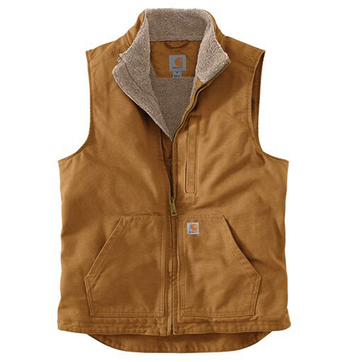 Carhartt Men's Washed Duck Mock Neck Vest Vests Carhartt