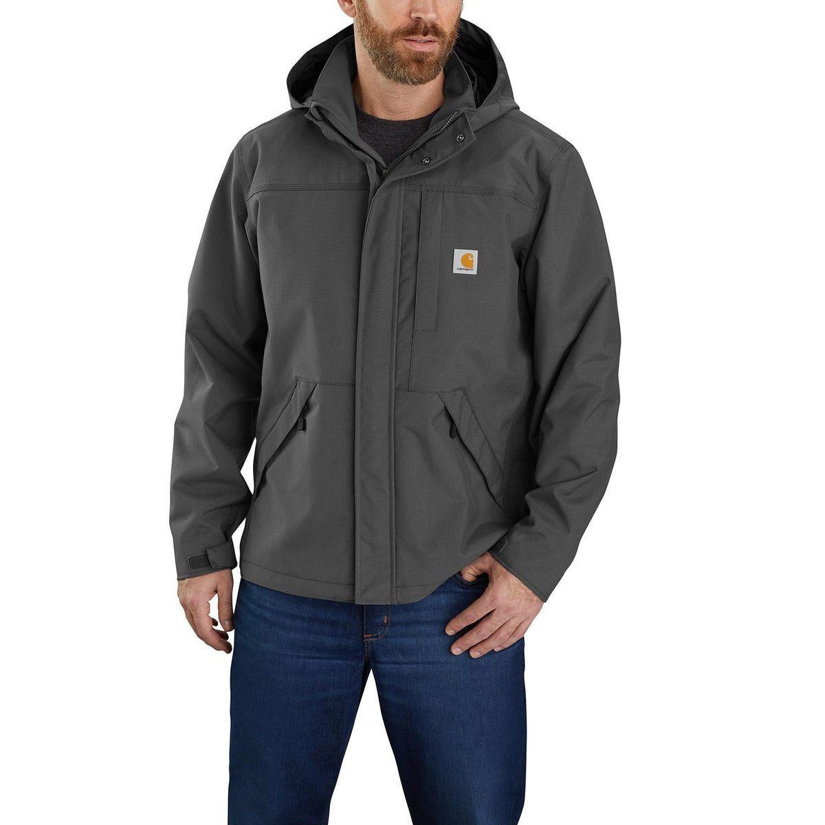 Carhartt Men's Storm Defender Waterproof Heavyweight Jacket Jackets & Coats Carhartt Shadow 2XL Reg