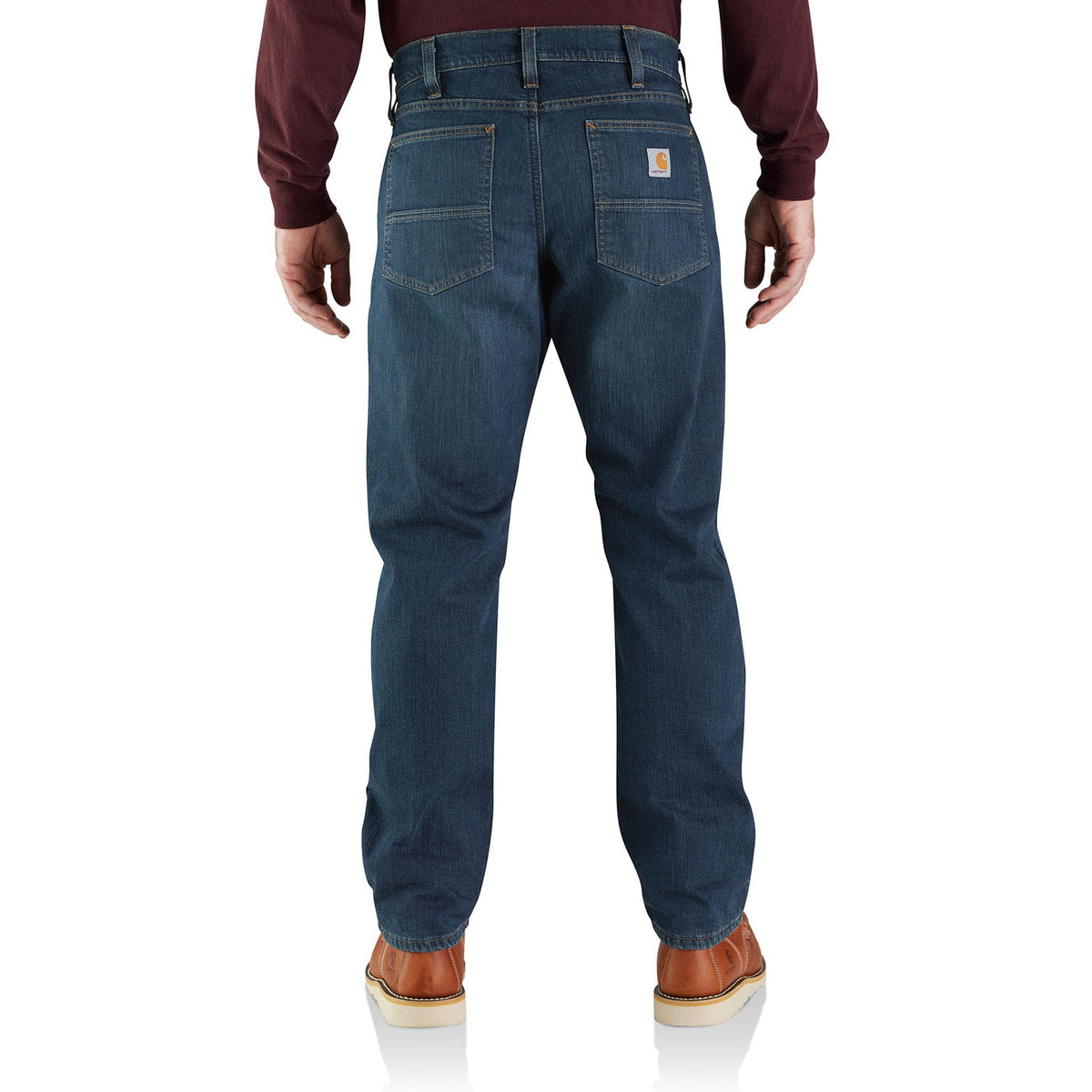 Carhartt Men's Rugged Flex® Relaxed Fit Fleece-Lined 5-Pocket Jean Pants Carhartt