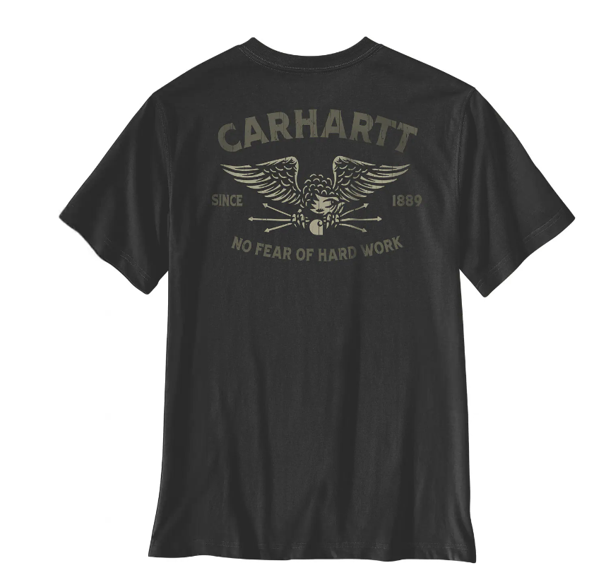 Carhartt Men's Irvine Hardwork Eagle Graphic Relaxed Fit Short Sleeve T-Shirt