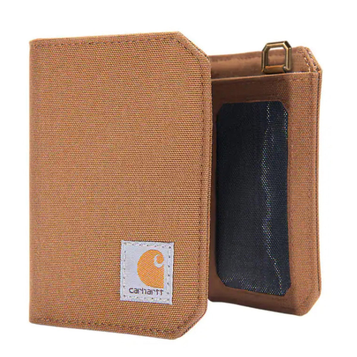 Carhartt Men's Nylon Duck RFID Logo Trifold Wallet Wallets Carhartt