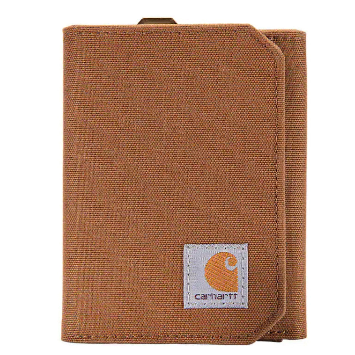Carhartt Men's Nylon Duck RFID Logo Trifold Wallet Wallets Carhartt Carhartt Brown OS