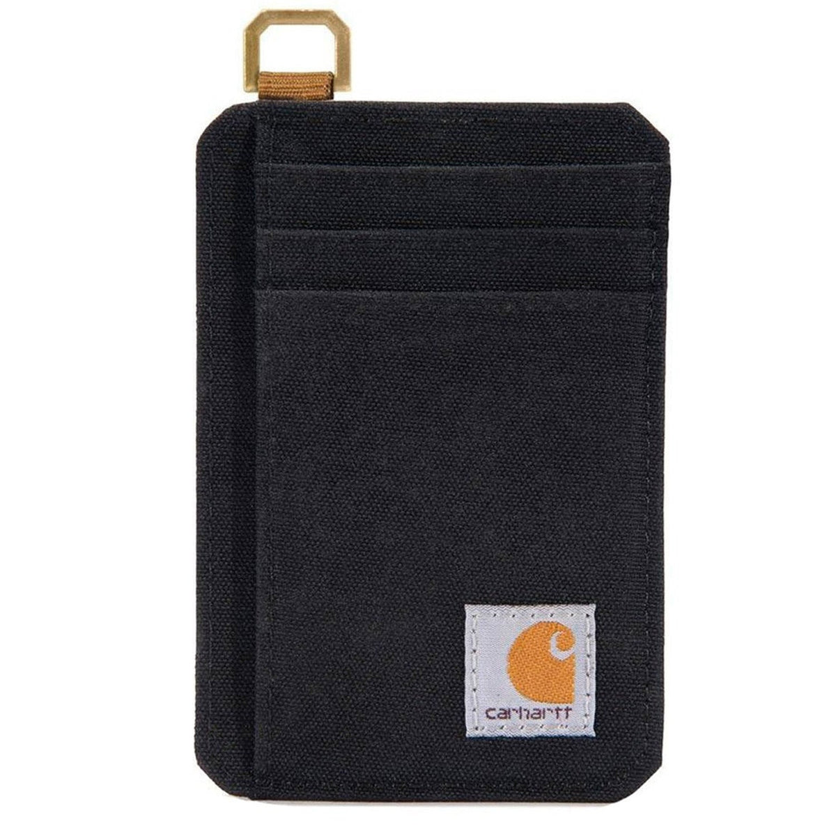 Carhartt Men's Nylon Duck Front Pocket Logo Wallet Wallets Carhartt Black OS