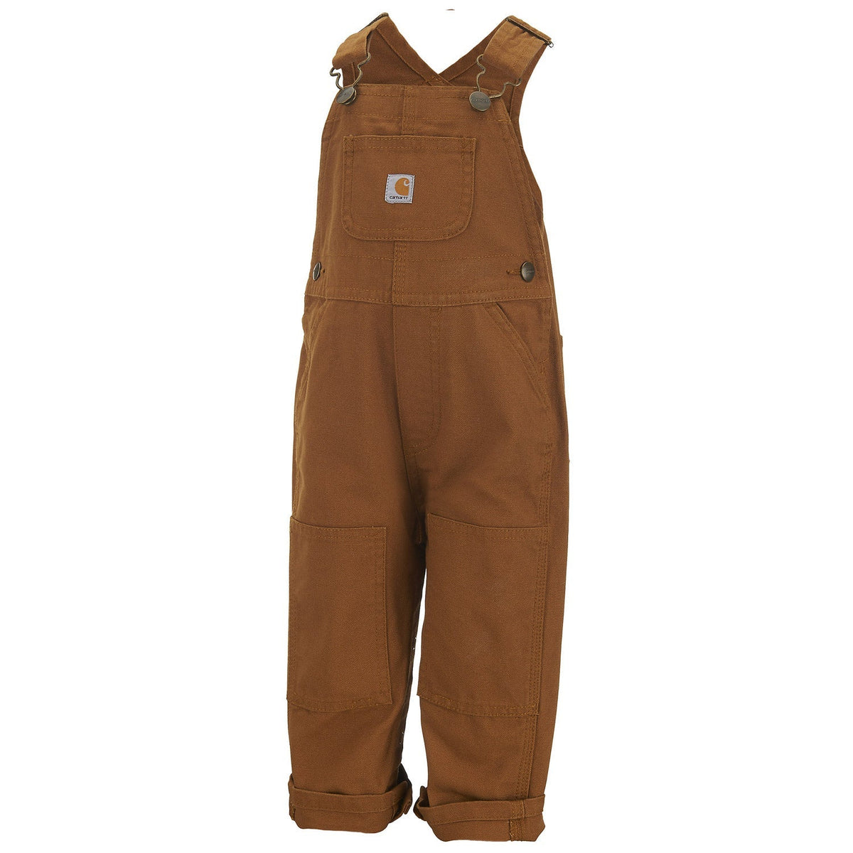 Carhartt Kids' Duck Canvas Bib Overall Bibs & Overalls Carhartt Carhartt Brown 12M Infant