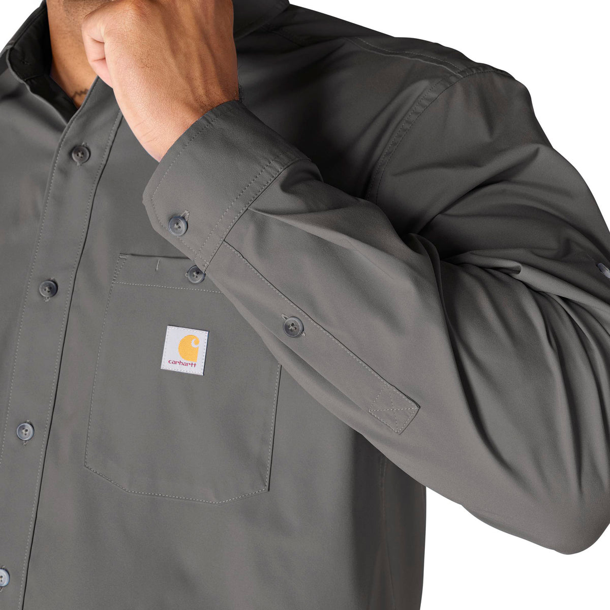 Carhartt Men's Force Sun Defender™ Woven Relaxed Long Sleeve Shirt Work Shirts Carhartt