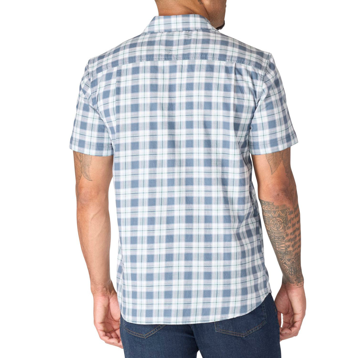 Carhartt Men's Bozeman Relaxed Short Sleeve Plaid Shirt Work Shirts Carhartt