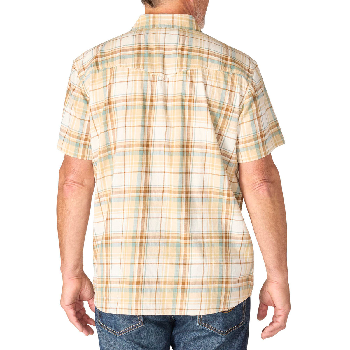 Carhartt Men's Montana Bozeman Relaxed Short Sleeve Plaid Shirt Work Shirts Carhartt
