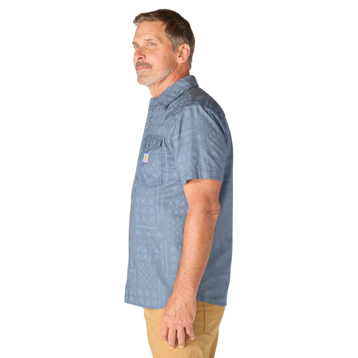 Carhartt Men's Montana Bozeman Relaxed Short Sleeve Plaid Shirt Work Shirts Carhartt