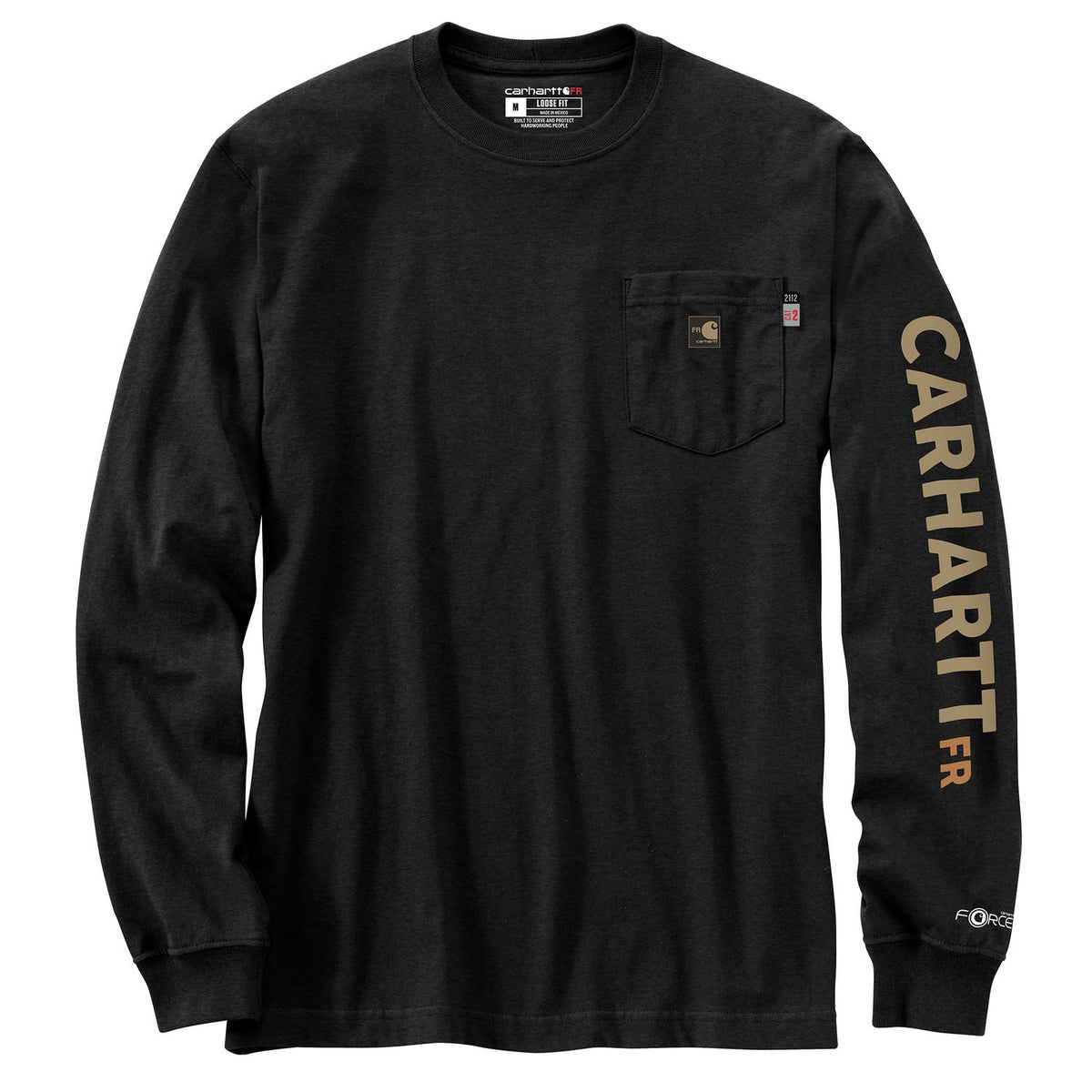 Carhartt Men's Flame-Resistant Force® Irvine Loose Long Sleeve Camo T-Shirt Long Sleeve T-Shirts Carhartt