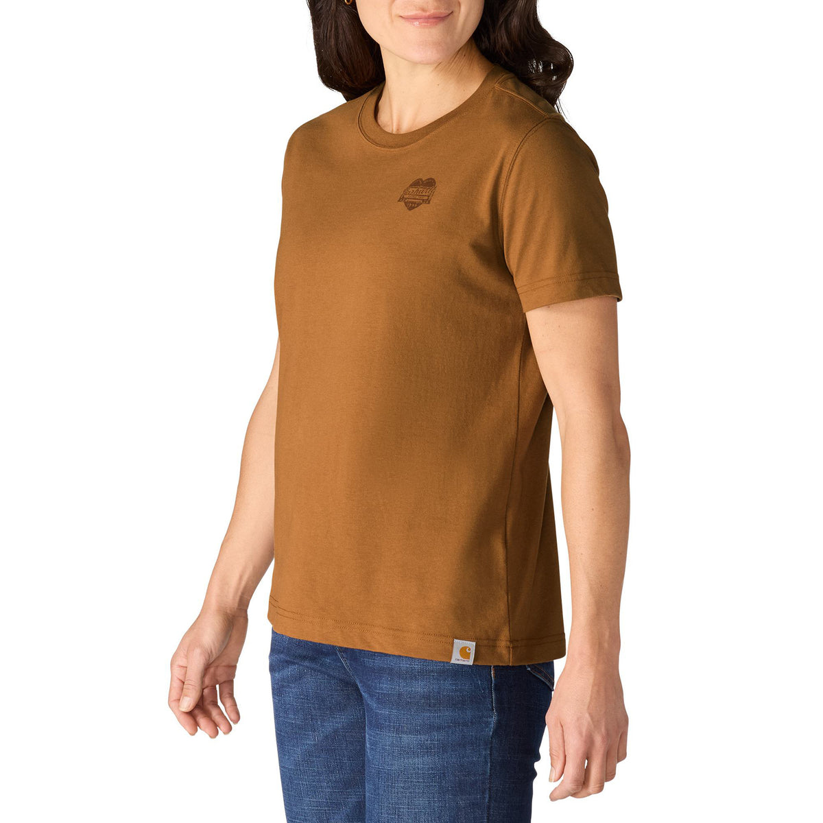 Carhartt Women's Irvine Relaxed Heritage Heart T-Shirt T-Shirts Carhartt