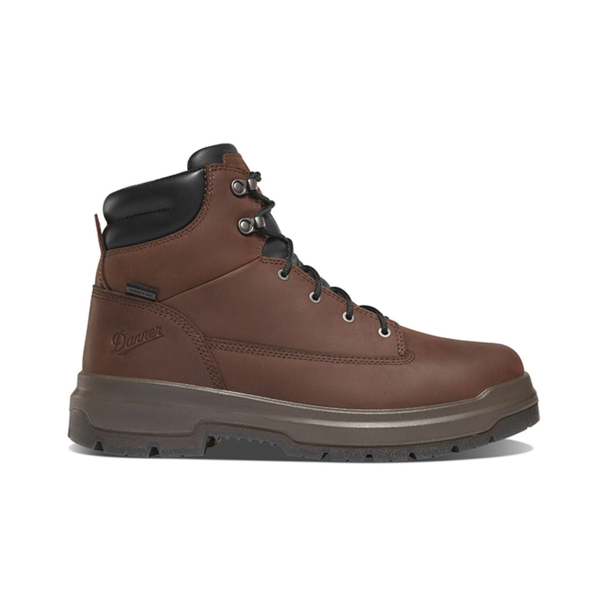 Danner Men's Ground Control 6" Waterproof Steel Toe Work Boots Work Boots Danner Brown 10 2E