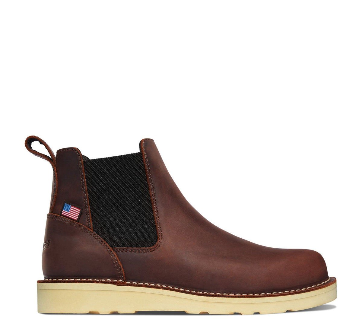 Danner Men's Bull Run 6" EH Soft Toe Chelsea Boot Slip-On Shoes & Clogs Danner Brown 10 2E