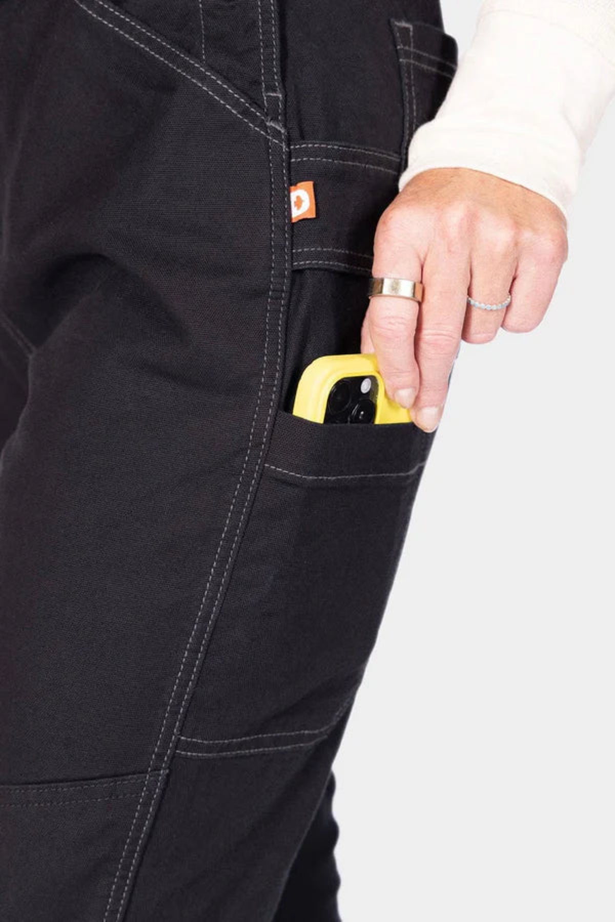 Dovetail Workwear Women's GO TO Double-Knee Stretch Canvas Bib Bibs & Overalls Dovetail Workwear