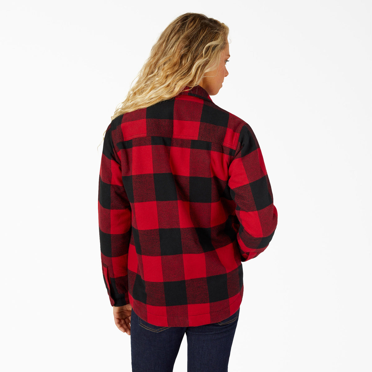 Dickies Women's Sherpa-Lined Flannel Coat Jackets & Coats Dickies