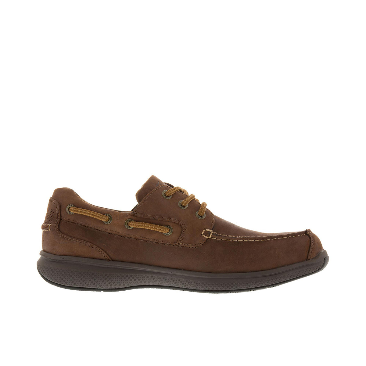 Florsheim Men's Bayside Three Eye Tie Boat Steel Toe Work Shoe Work Shoes Florsheim Brown 10 3E