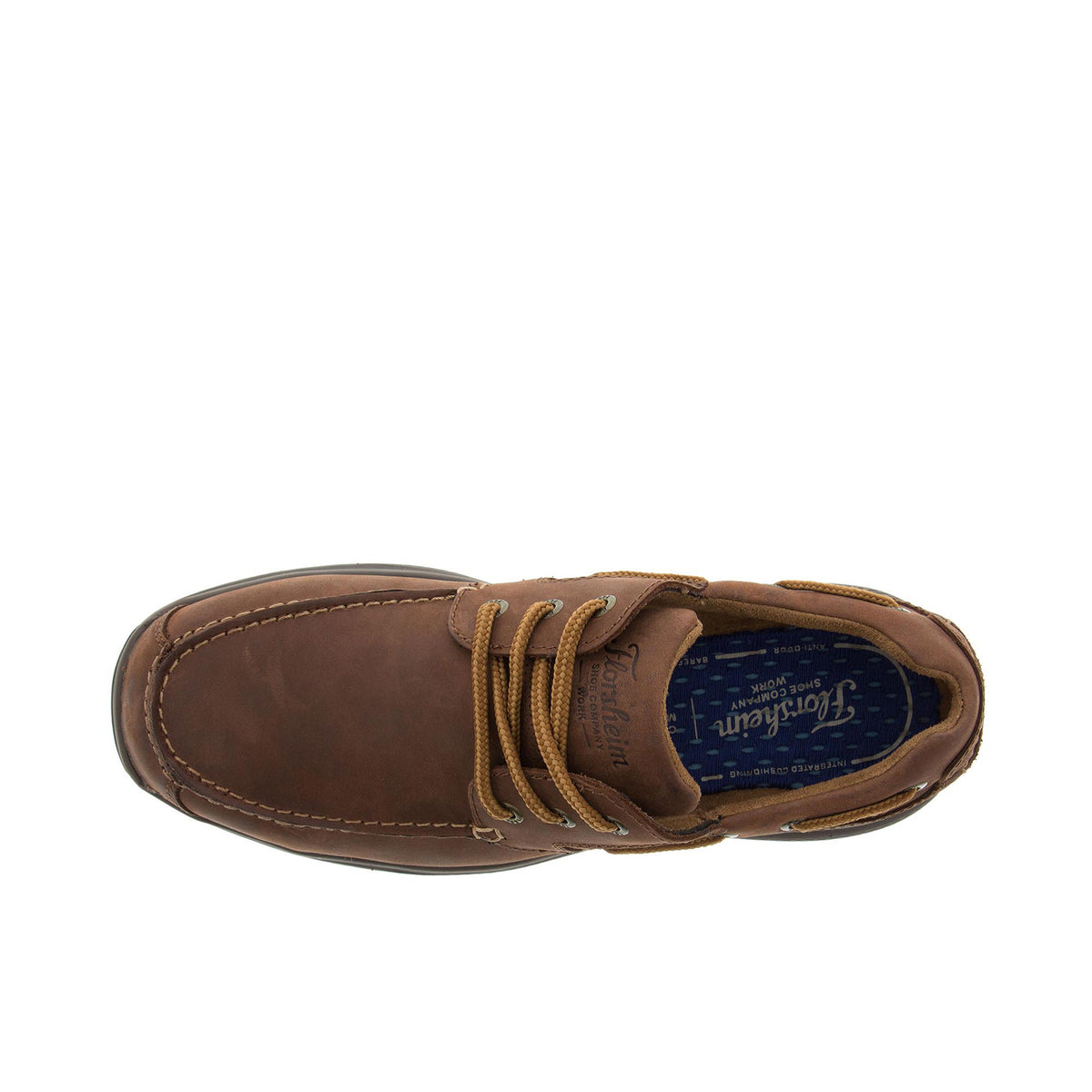 Florsheim Men's Bayside Three Eye Tie Boat Steel Toe Work Shoe Work Shoes Florsheim