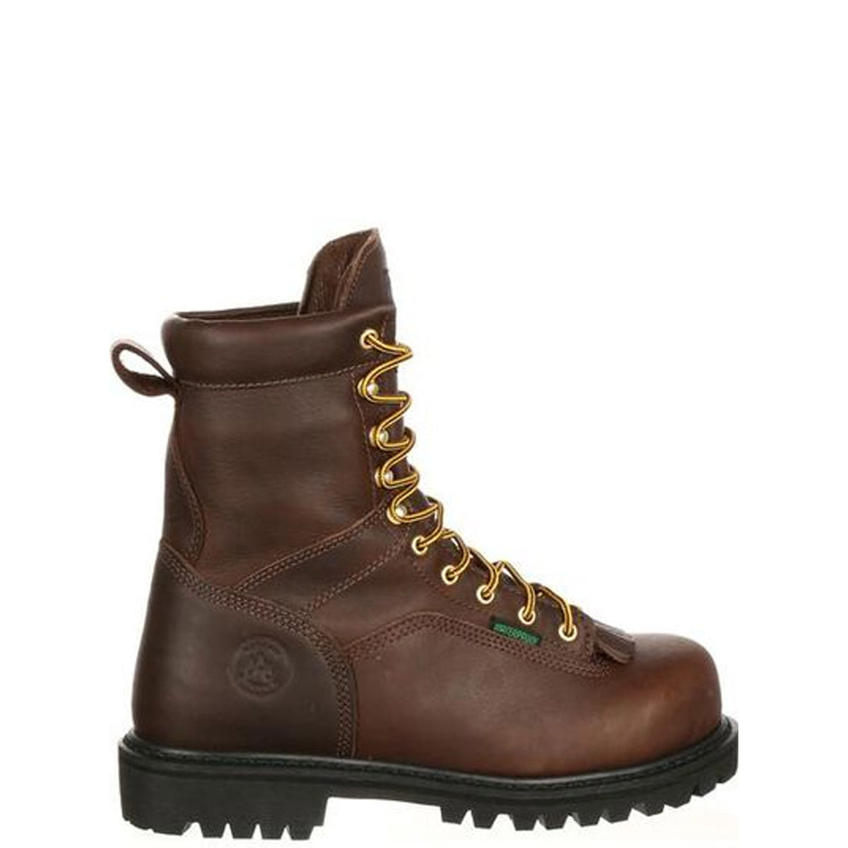 Georgia Boot Men's Lace-to-Toe 8" Waterproof Steel Toe Logger Boot Logger Boots Georgia Boot Brown 10 M