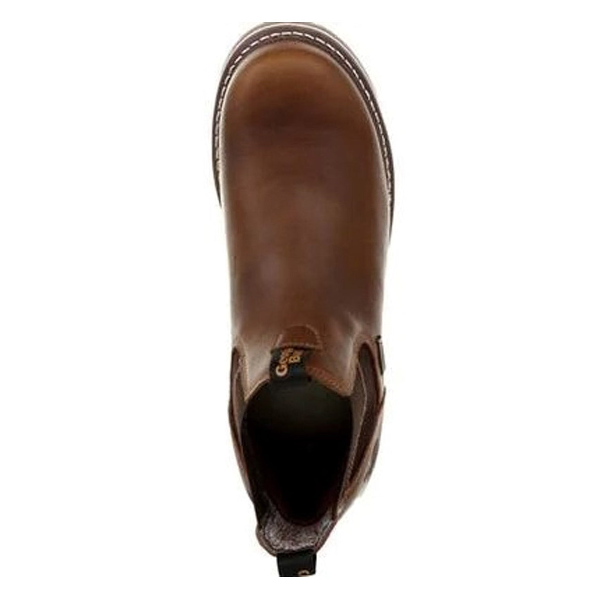 Georgia Boot Men's Wedge Sole 5" Waterproof EH Steel Toe Chelsea Boot Slip-On Shoes & Clogs Georgia Boot