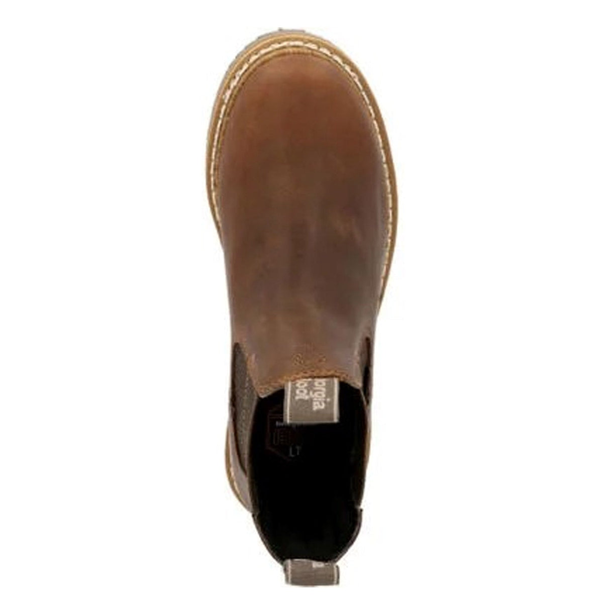 Georgia Giant Women's REvAMP 5" Waterproof EH Soft Toe Chelsea Boot Slip-On Shoes & Clogs Georgia Boot