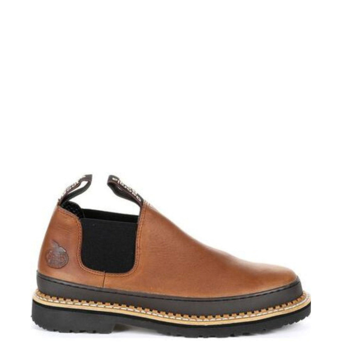 Georgia Giant Men's 3" REvAMP EH Soft Toe Romeo Work Shoe Slip-On Shoes & Clogs Georgia Boot Brown 10 M