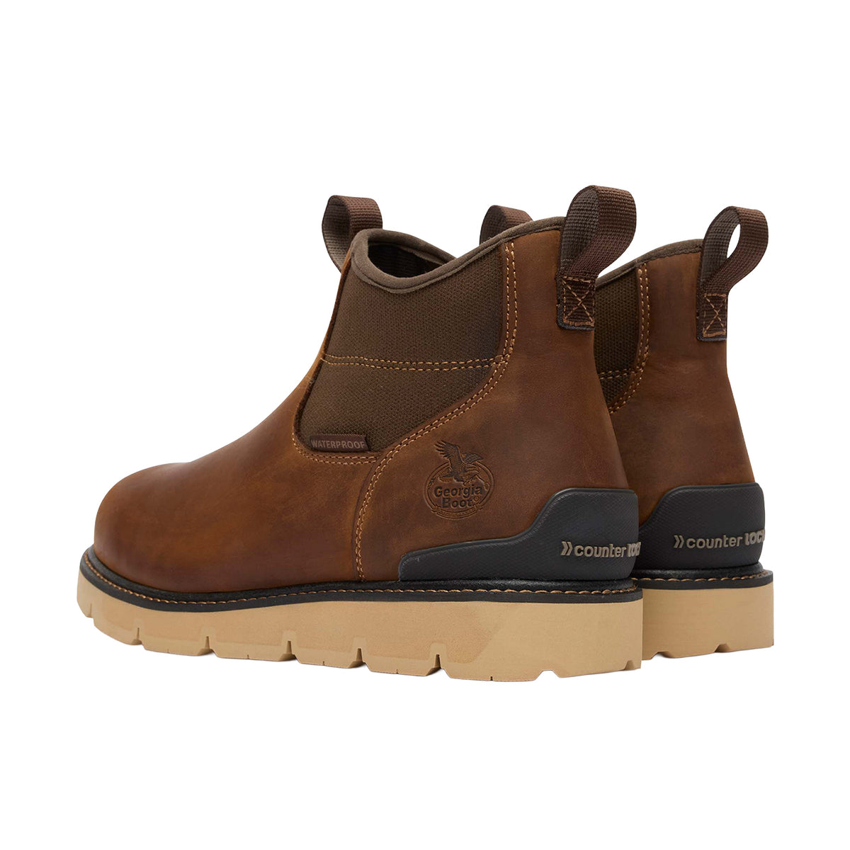 Georgia Boot Men's Carbon Flex Wedge Chelsea Work Boot Work Boots Georgia Boot