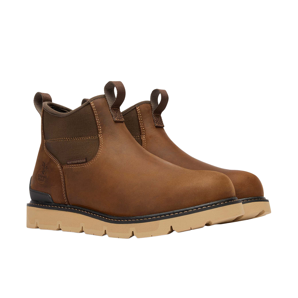 Georgia Boot Men's Carbon Flex Wedge Chelsea Work Boot Work Boots Georgia Boot