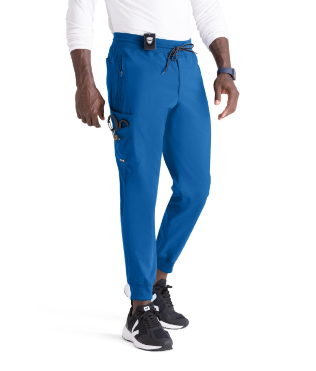 Grey's Anatomy Men's Murphy 5-Pocket Jogger Zip-Fly Scrub Pant Scrubs Grey`s Anatomy New Royal L Reg