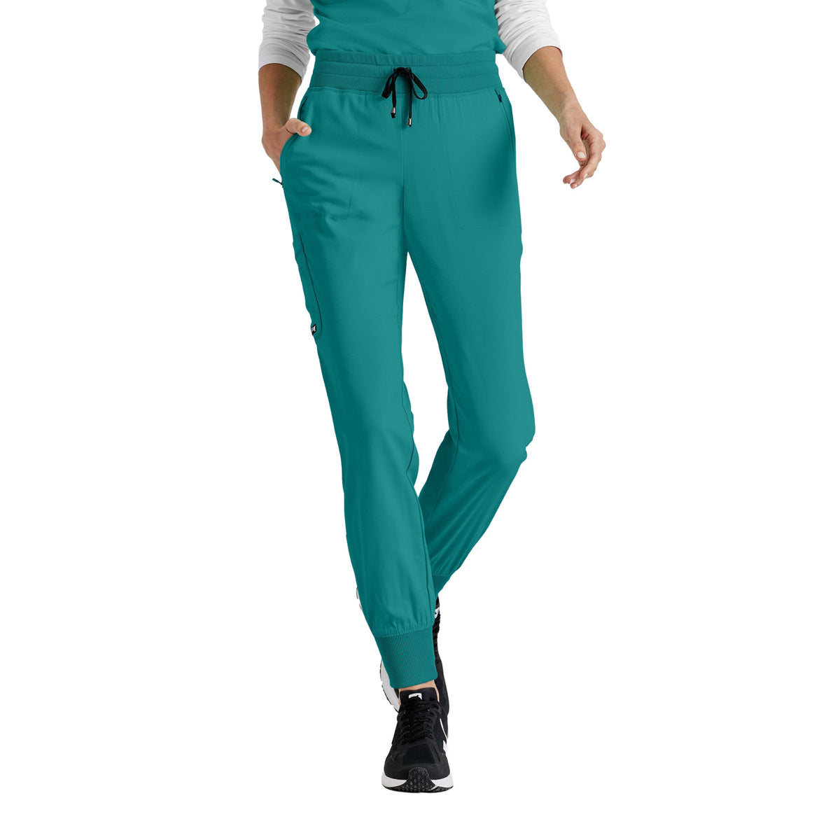Grey's Anatomy Women's Eden 5 Pocket Scrub Jogger Pant Scrubs Grey's Anatomy Teal L Reg