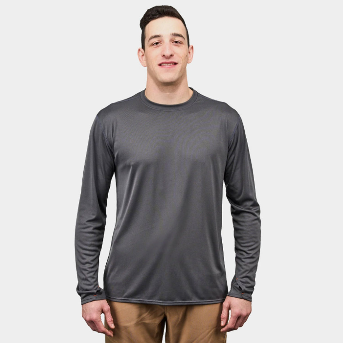 Grundéns Men's Tough Sun Crew Performance Long Sleeve T-Shirt Long Sleeve T-Shirts Grundens Anchor 2XL Reg