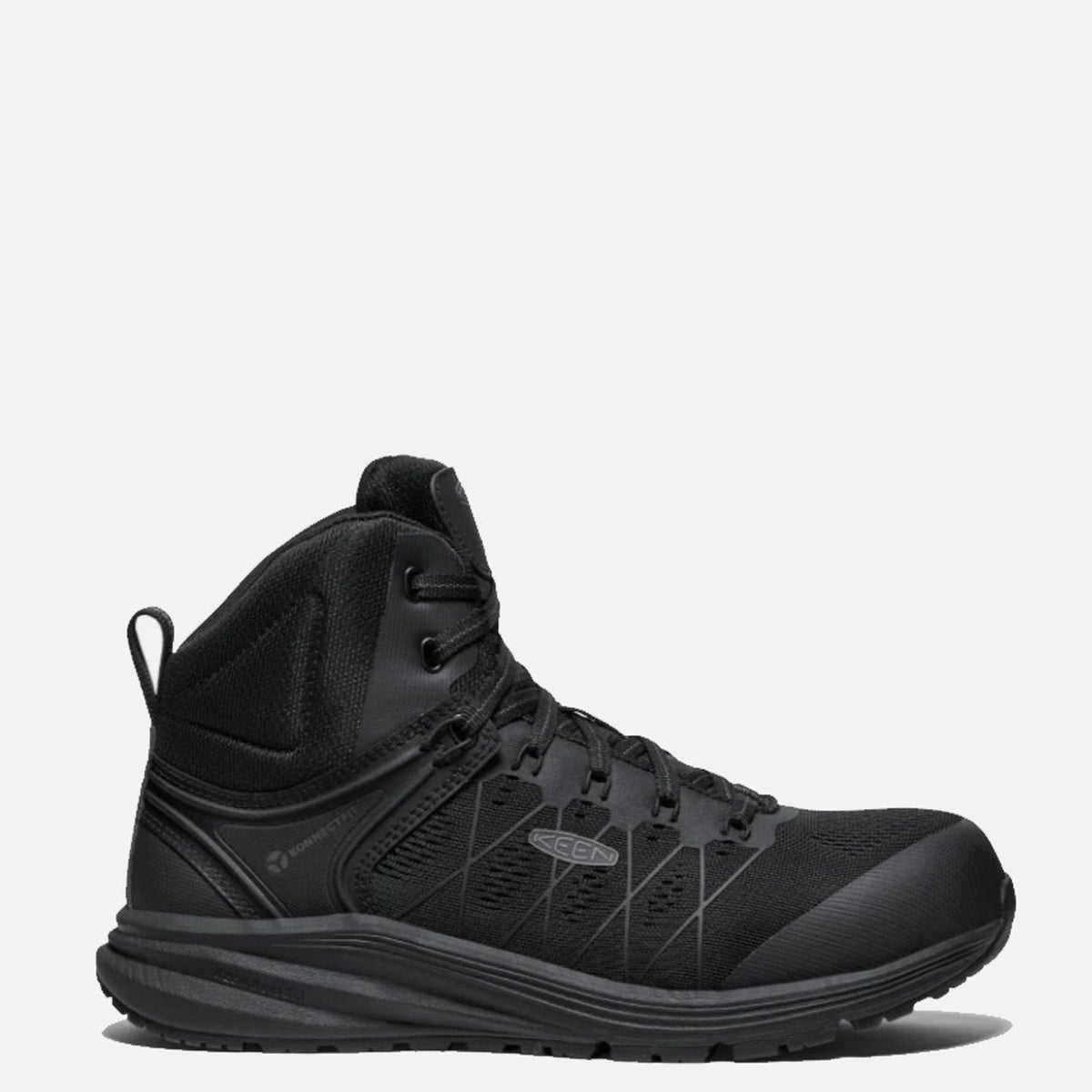 KEEN Men's Utility Vista Energy Carbon Toe Mid Work Boot Work Boots KEEN Utility Black/Black 10 2E