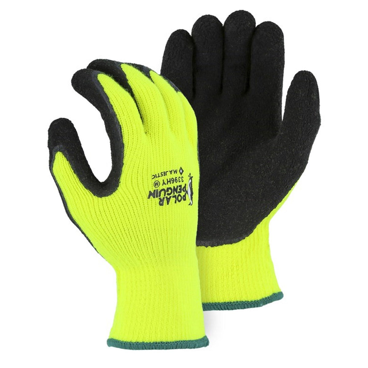 Majestic Polar Penguin Winter Glove Gloves Majestic Hi-Vis Yellow 2XL Reg