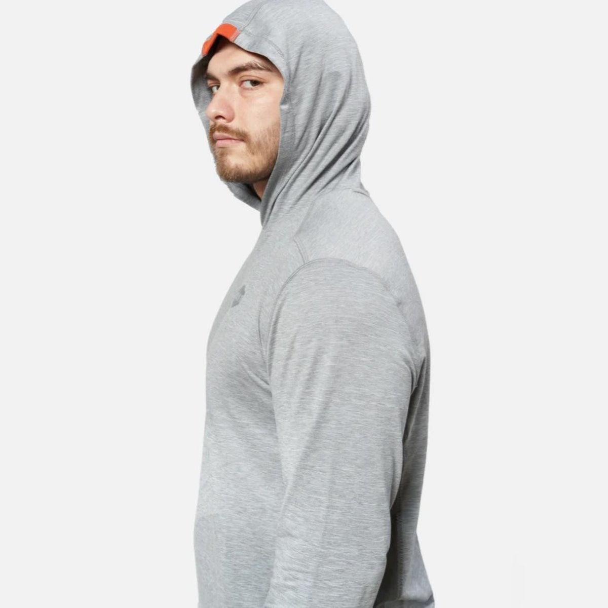 BRUNT Men's The Mckenna Tech UPF 50 Hooded Long Sleeve T-Shirt Long Sleeve T-Shirts BRUNT