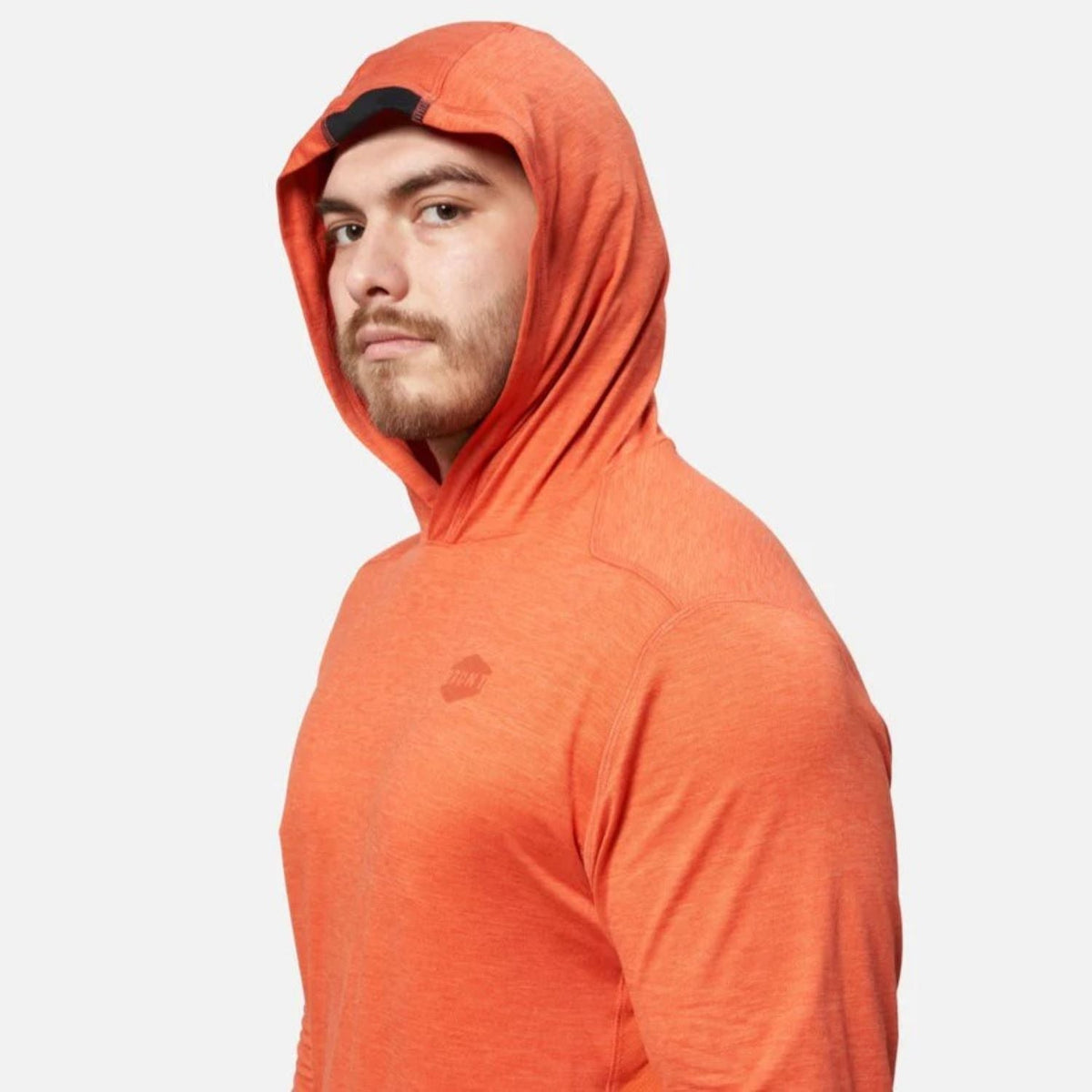 BRUNT Men's The Mckenna Tech UPF 50 Hooded Long Sleeve T-Shirt Long Sleeve T-Shirts BRUNT