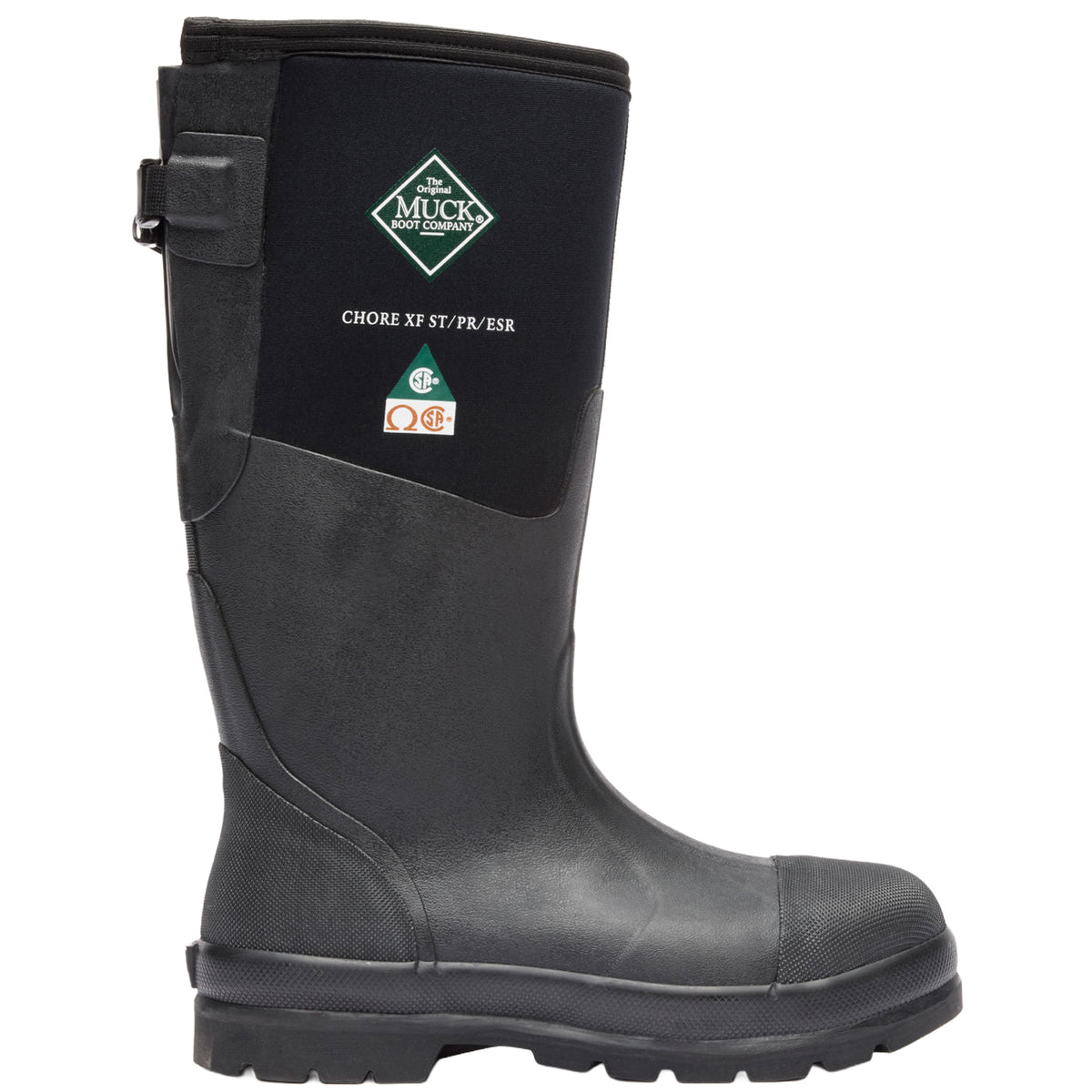 Muck Boot Men's (Wide Calf) Chore Classic XF Steel Toe Work Boot Work Boots Muck Boot Black 10 M