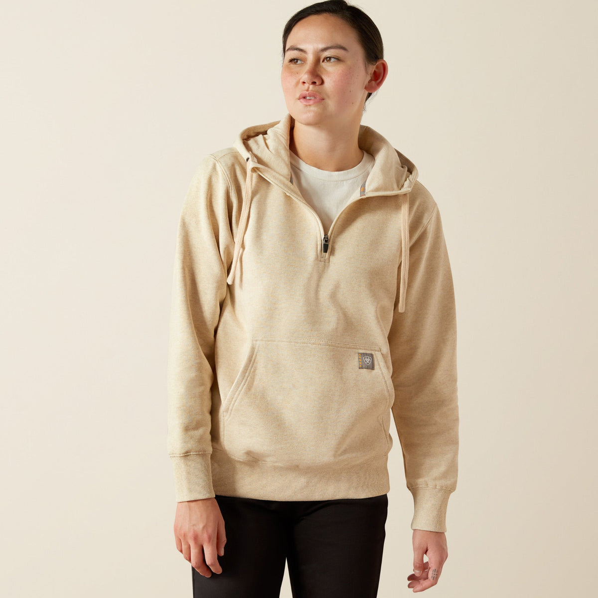 Ariat Women's Rebar Skill Set 1/2 Zip Hoodie Sweatshirts & Hoodies Ariat Sun Kiss Heather 1XL Plus
