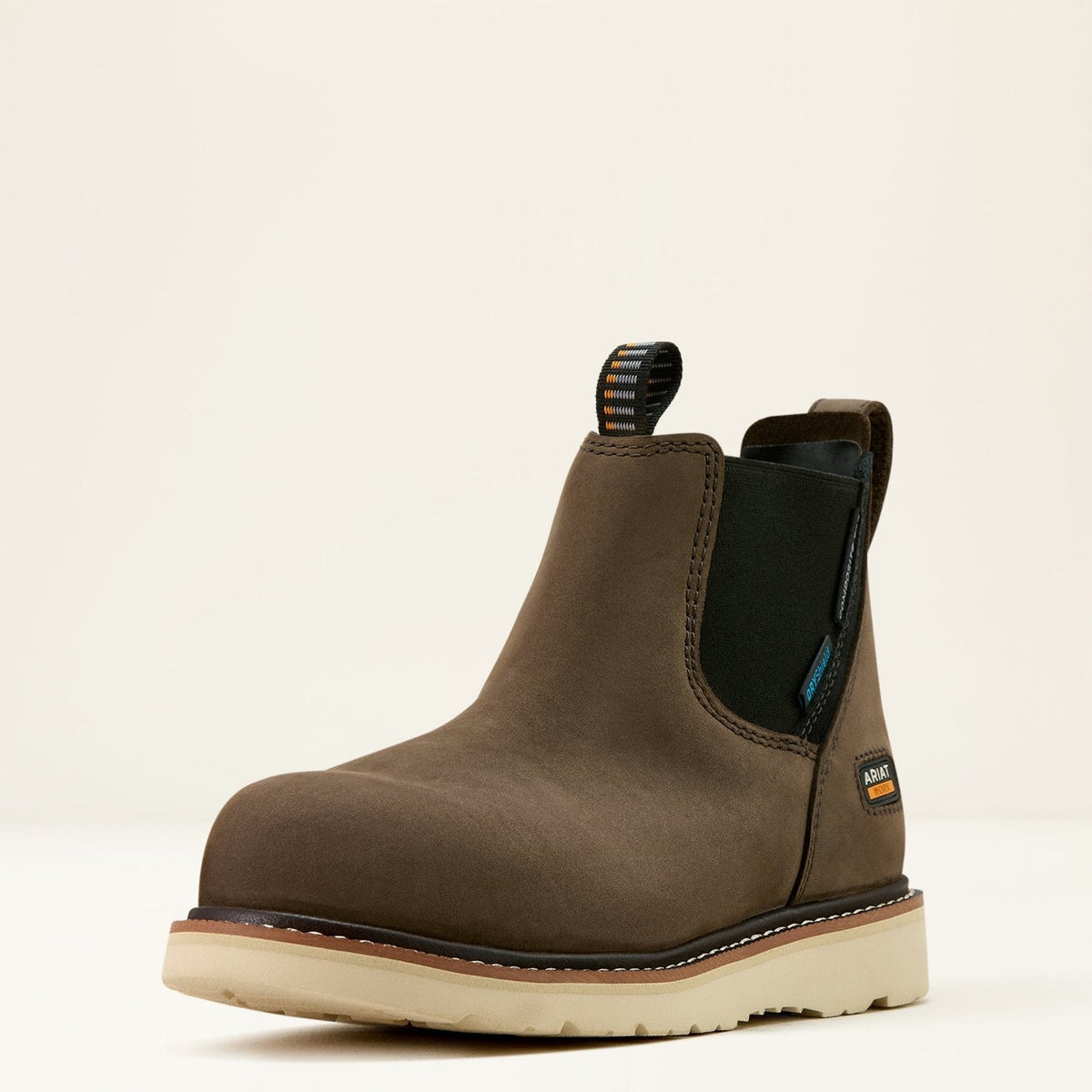 Ariat Women's Rebar Wedge 5" Waterproof EH Comp Toe Chelsea Boot Slip-On Shoes & Clogs Ariat