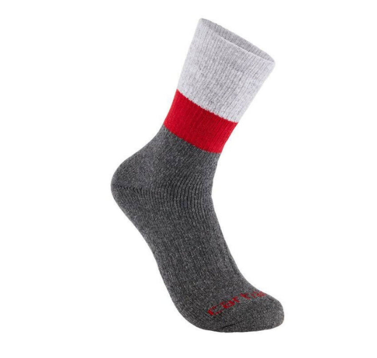 Carhartt Men's Midweight Synthetic Wool Blend Colorblock Crew Sock 2 Pack Socks Carhartt