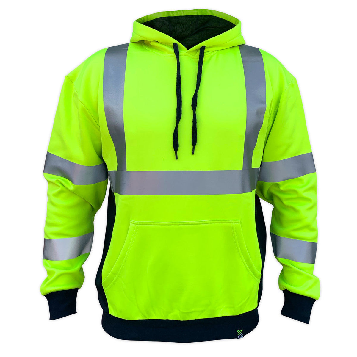 SafetyShirtz Men's SS360 Basic Class 3 Type-R Reflective Safety Hoodie Jackets & Coats SafetyShirtz Yellow 2XL Reg