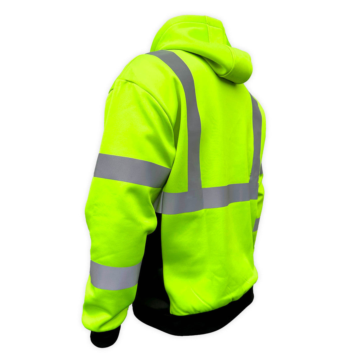 SafetyShirtz Men's SS360 Basic Class 3 Type-R Reflective Safety Hoodie Jackets & Coats SafetyShirtz