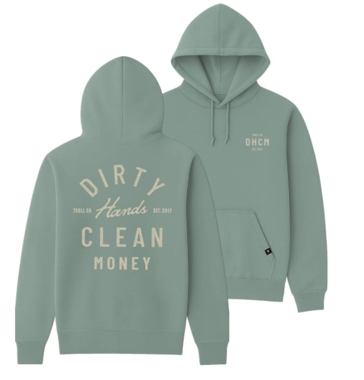 Troll Co. Women's "Dirty Hands Clean Money" Classic Juno Hoodie Sweatshirts & Hoodies Troll Co.