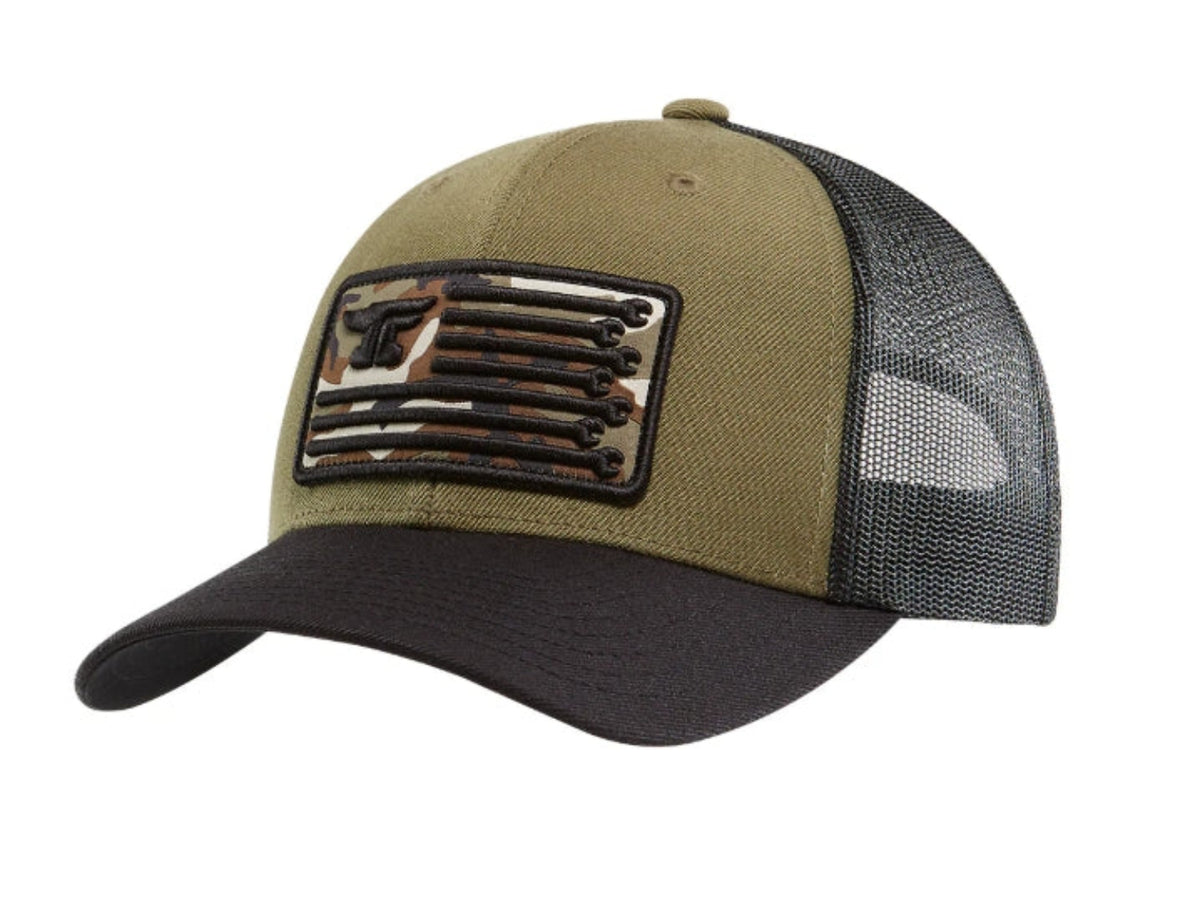 Troll Co. Anvil Flagship Graphic Curved Bill Cap Hats & Caps Troll Co. Military Green/Black OS