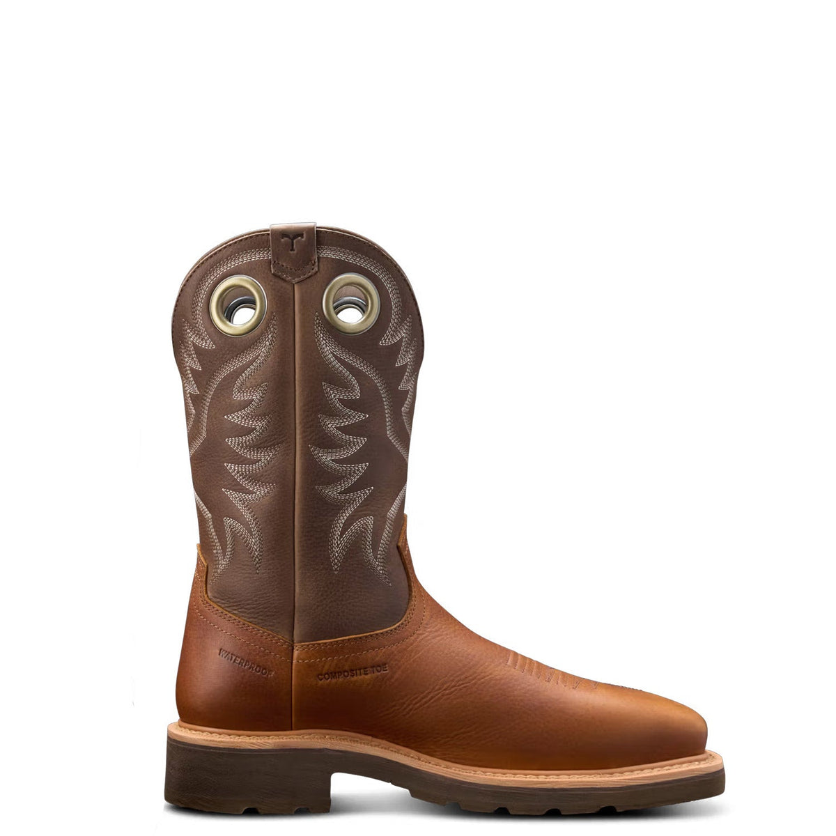 Tecovas Men's LongHaul Waterproof 11" Square Comp Toe Work Boot Work Boots Tecovas Saddle/Fossil 10 2E
