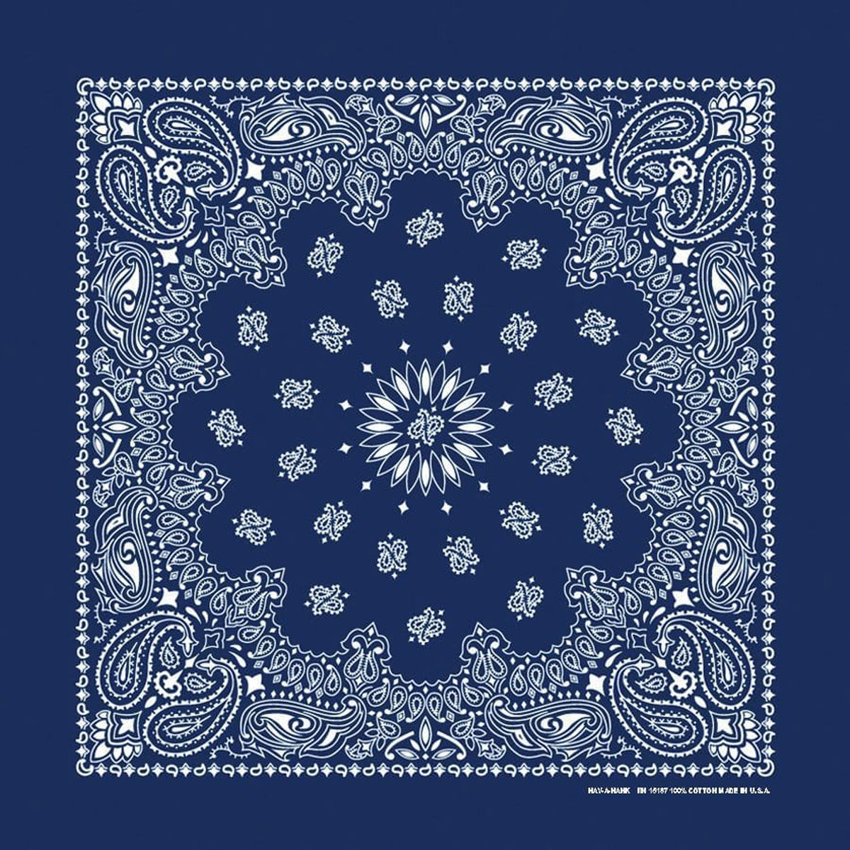 The Bandanna Company Traditional Paisley Bandanna Misc The Bandanna Company Navy Paisley OS