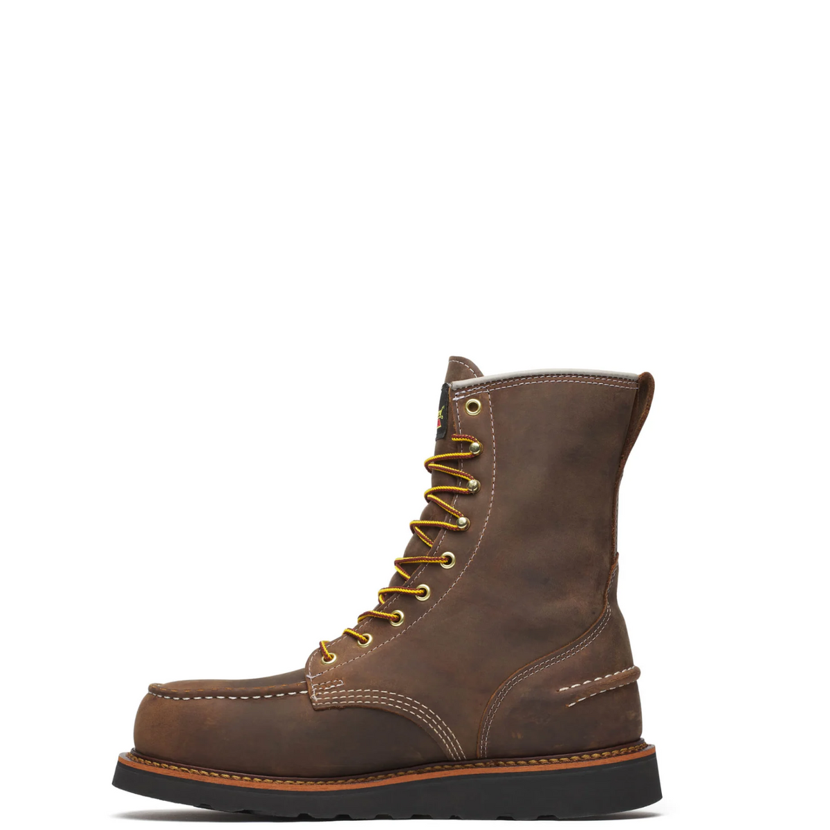 Thorogood Men's 1957 Series 8" Moc Toe Black Wedge Waterproof Steel Toe Work Boot Work Boots Thorogood